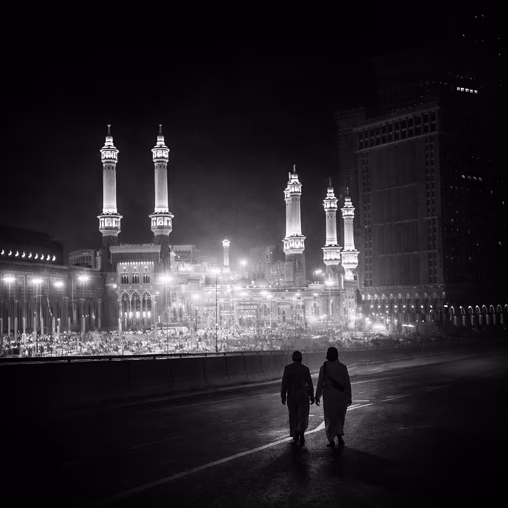 Pilgrims at Night